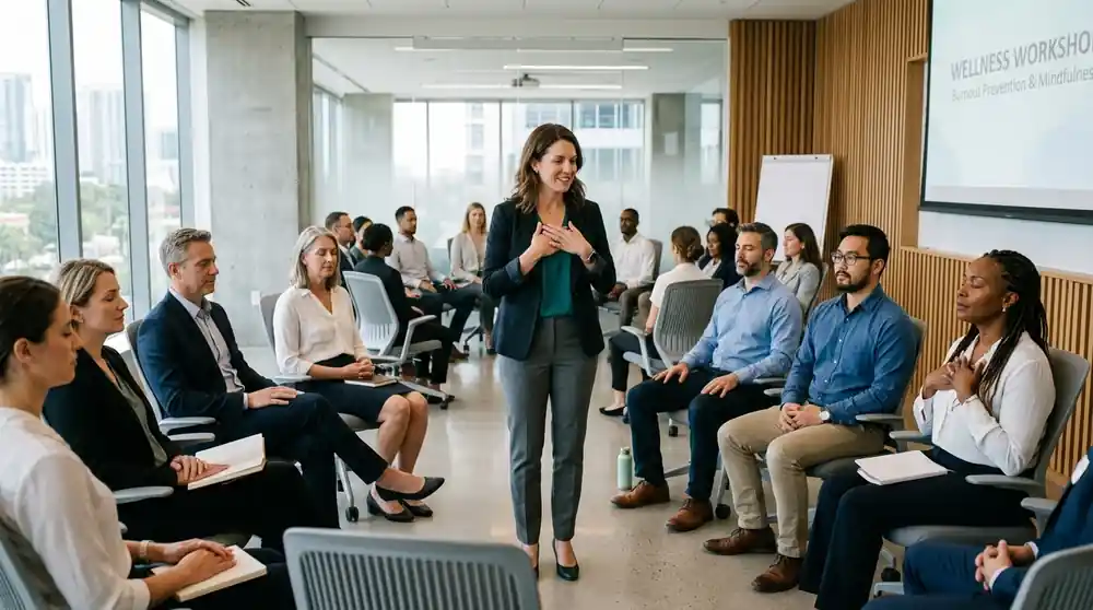 Taller interactivo de prevención de burnout y salud mental