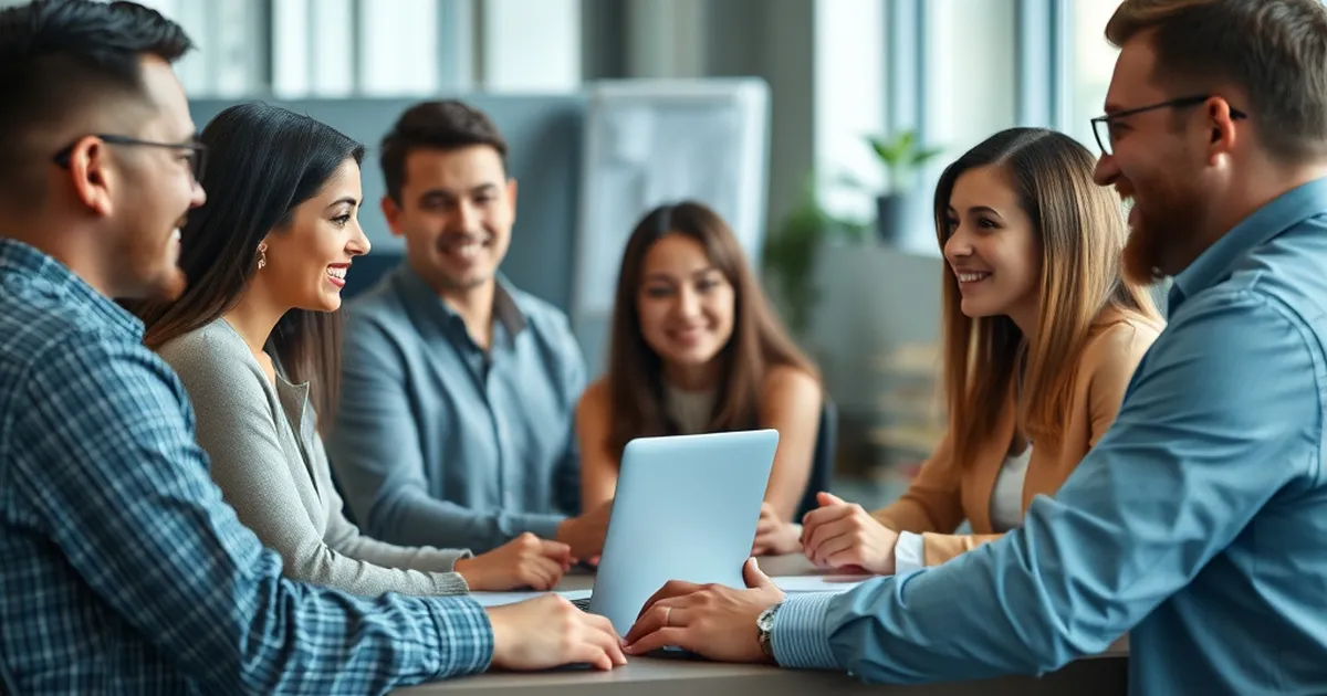 Ambiente laboral positivo y colaborativo
