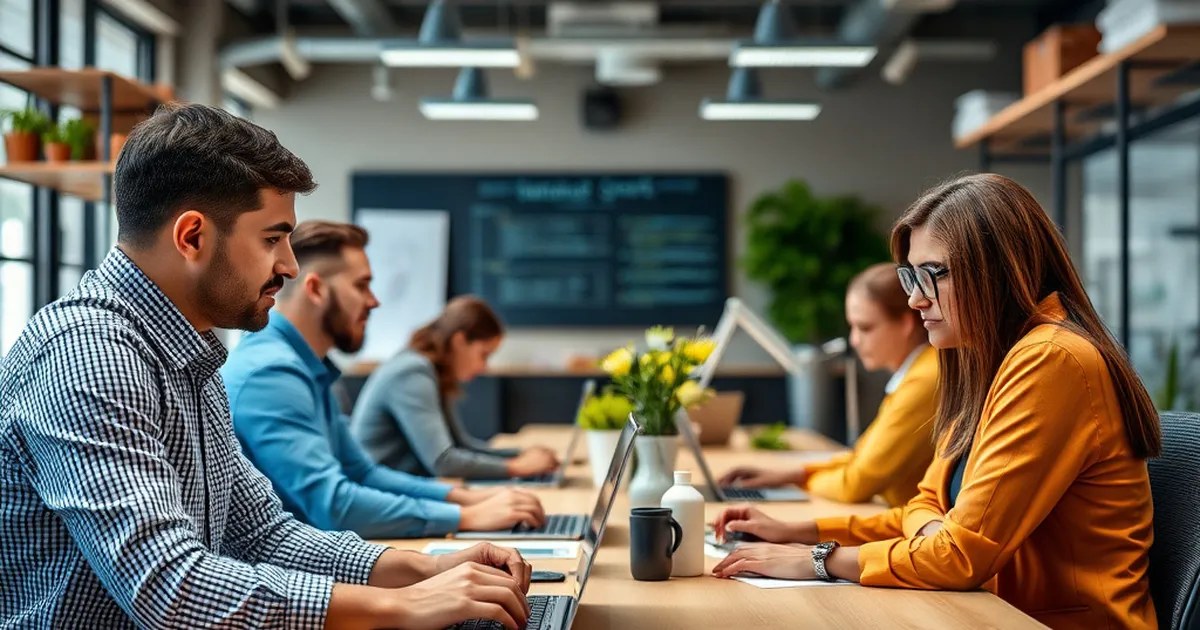 Espacio de trabajo en una PYME colombiana enfocado en el bienestar de los empleados