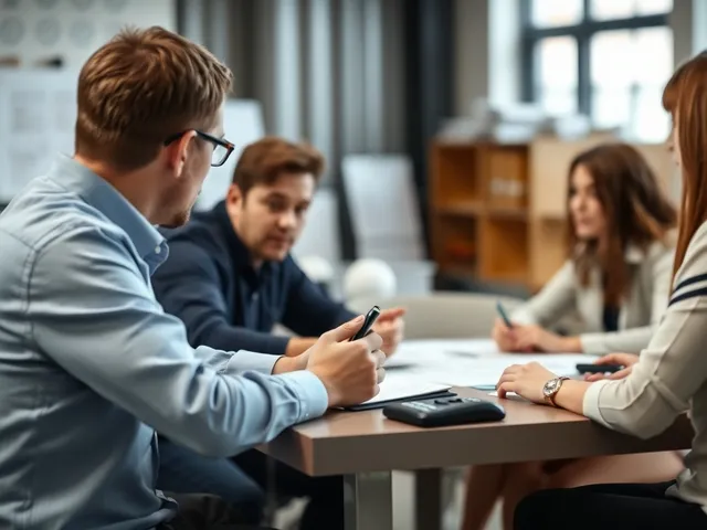 Equipo realizando un diagnóstico en el lugar de trabajo