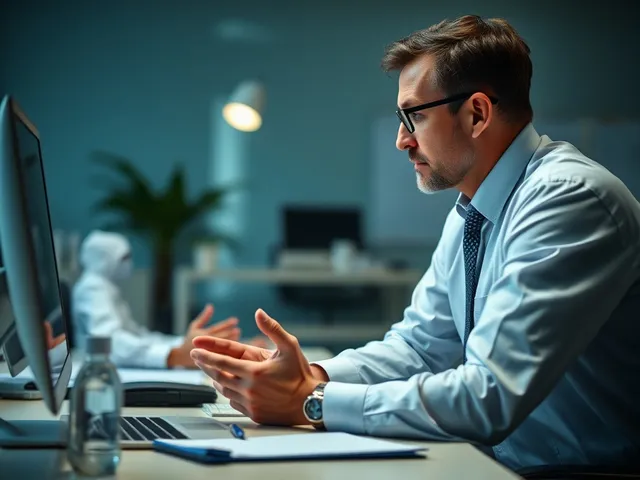 Psicólogo realizando una evaluación en el trabajo