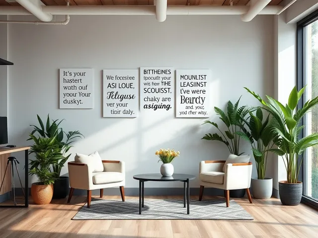 Espacio de oficina positivo y acogedor.