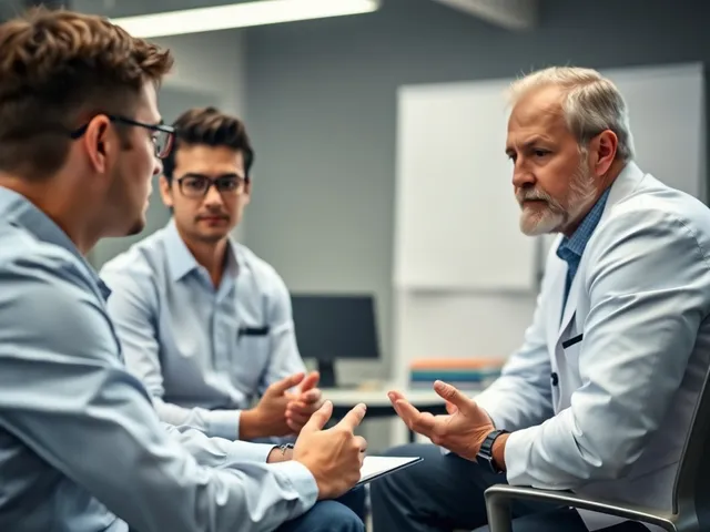 Psicólogo evaluando el bienestar laboral de los empleados