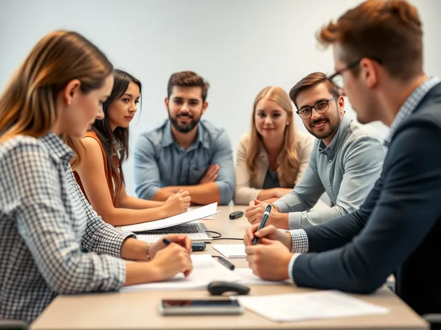 Empleados en sesión de formación sobre evaluación de riesgos psicosociales.